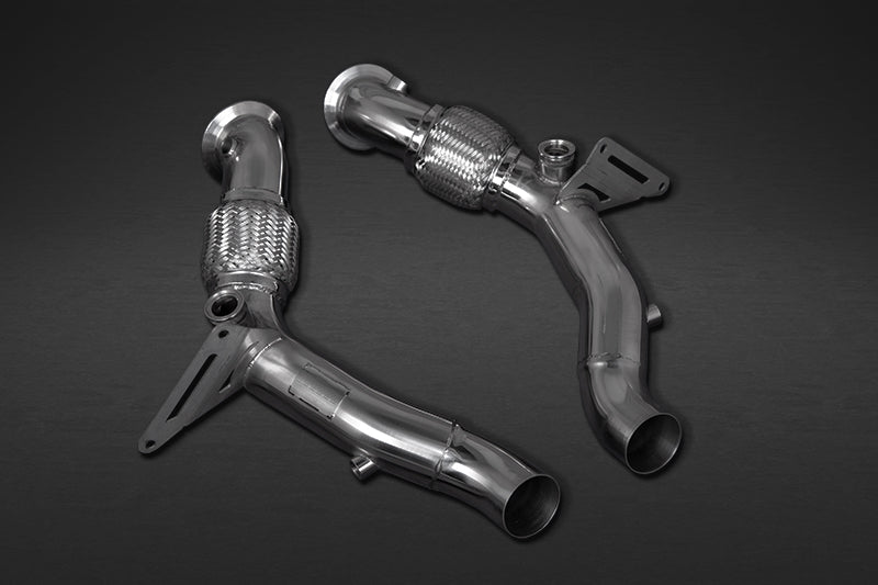 Capristo 02FE12303010 Ferrari F8 Cat Delete Pipes (with Heat Blankets) 