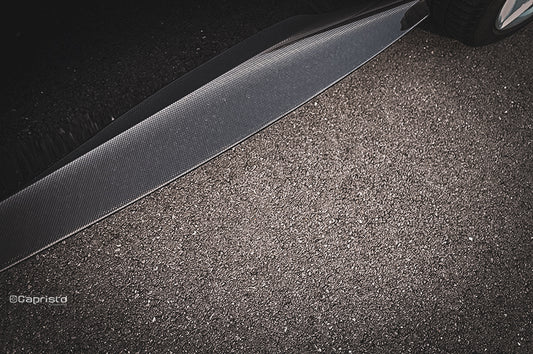 Capristo 03FE13010003 Ferrari Roma Carbon Fiber Side Skirts (with Large Fin) 