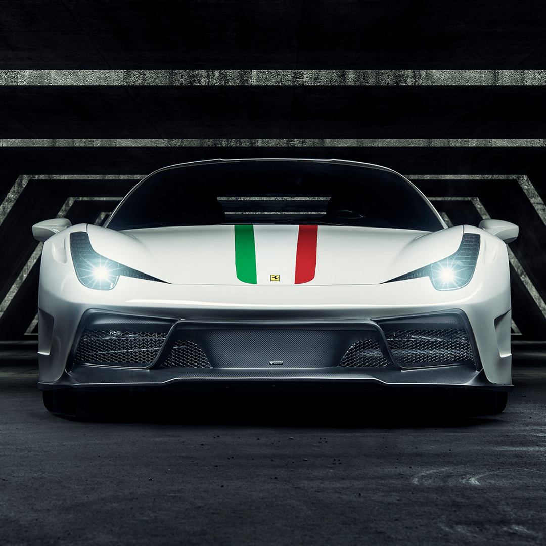 Vorsteiner FRV1110 Ferrari 458 Italia VX Carbon Fiber Front Bumper w/ Front Spoiler | ML Performance