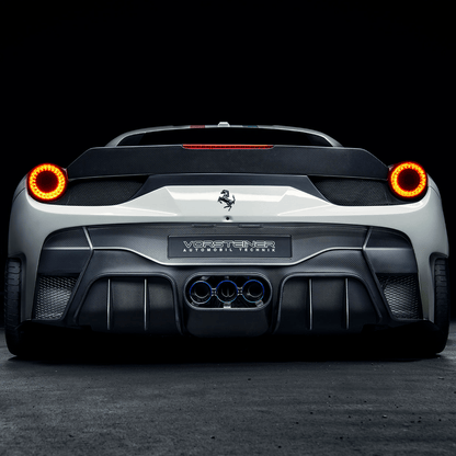 Vorsteiner FRV1140 Ferrari 458 Italia VX Aero Rear Bumper w/ Rear Diffuser (incl. Exhaust Tips) | ML Performance