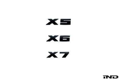 IND G05 X5 / G06 X6 / G07 X7 M Performance Painted Trunk Emblem