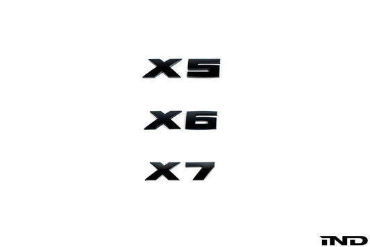 IND G05 X5 / G06 X6 / G07 X7 M Performance Painted Trunk Emblem