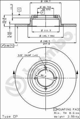 BOSCH 1987470497 Disc Brake Caliper Repair Kit