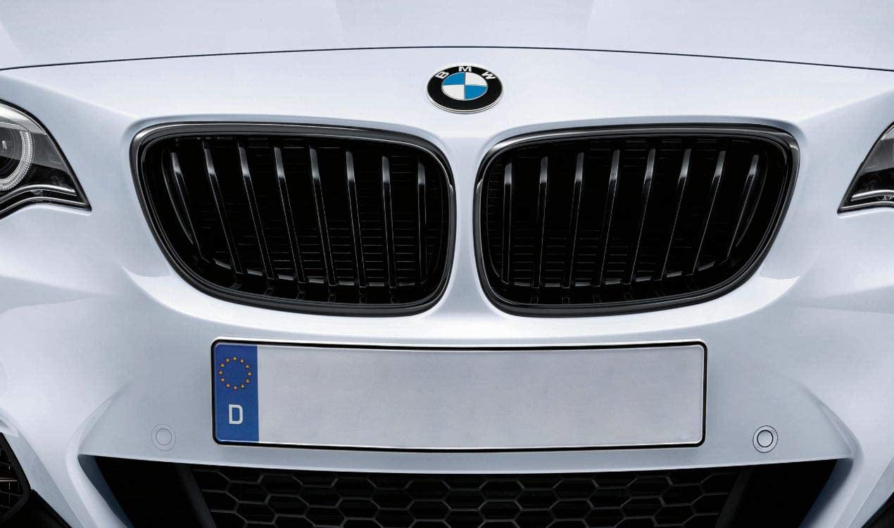Genuine BMW Performance F22 F23 Black Kidney Grille (218i, 218d, 220i, 220d, 225d, 228i, 230i, M235i & M240i)
