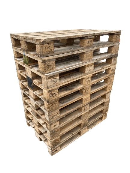 Grade B Used Wood Pallets - 10 Pcs