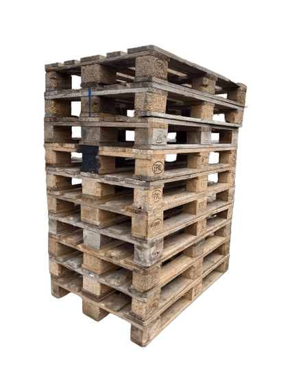 Grade B Used Wood Pallets - 10 Pcs