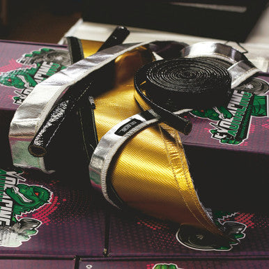 Exoracing Gold and Silver Velcro Heat Sleeve 0.5m