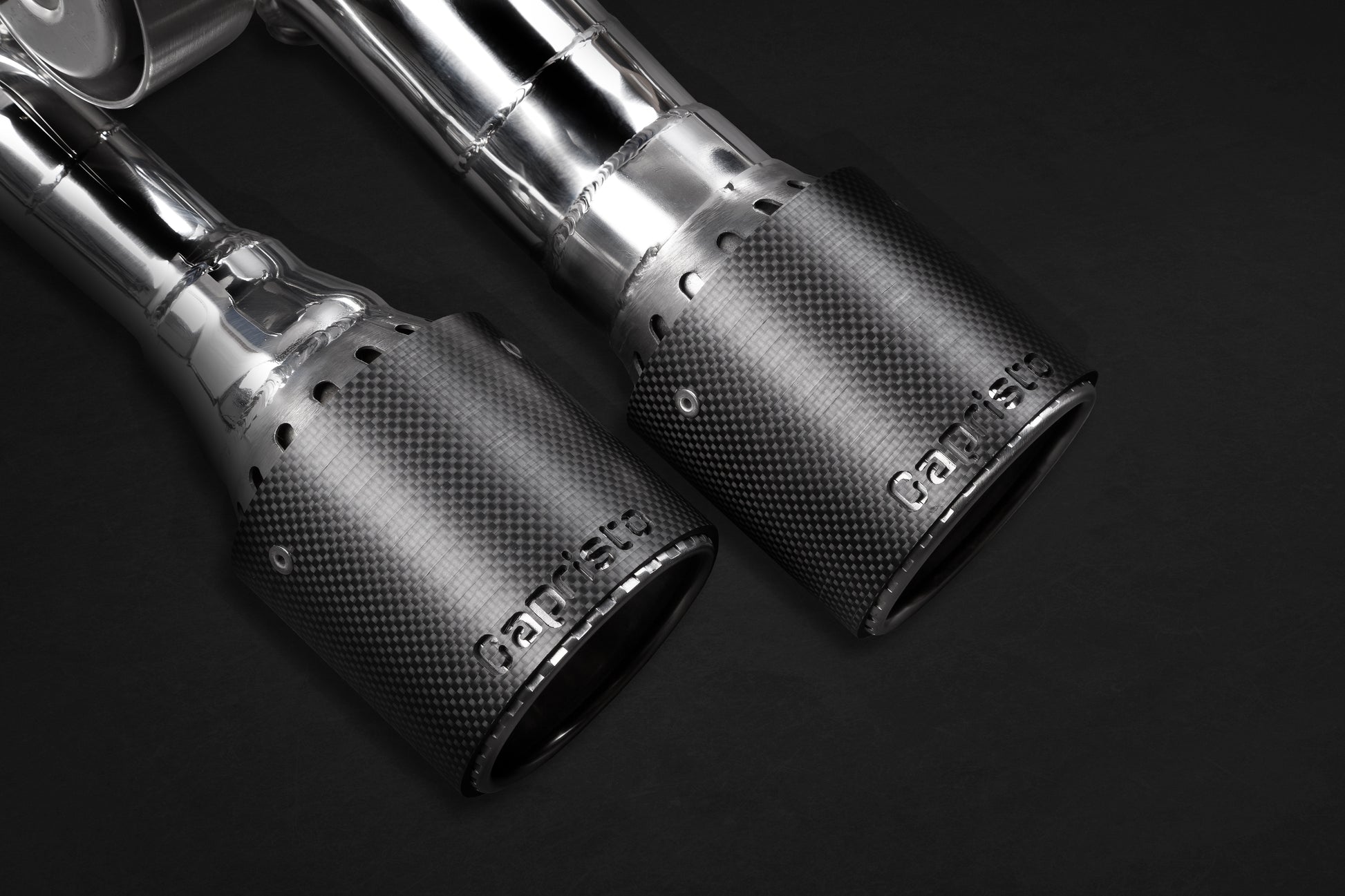 Capristo 02AU09403001 Audi S8 (D4) Valved Exhaust, Mid Pipes, and Carbon Tips (CES3) 