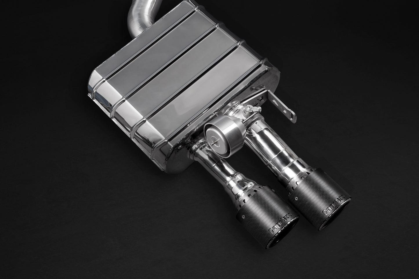 Capristo 02AU09403001 Audi S8 (D4) Valved Exhaust, Mid Pipes, and Carbon Tips (CES3) 