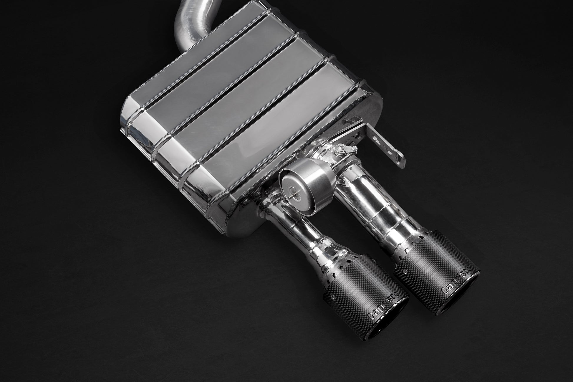 Capristo 02AU09403001 Audi S8 (D4) Valved Exhaust, Mid Pipes, and Carbon Tips (CES3) 