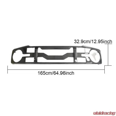 Vivid Racing VR-BRNC-GRILL-08 VR Aero Carbon Fiber Front Grill V1 Ford Bronco Outerbanks | Badlands | Sasquatch 2021-2024