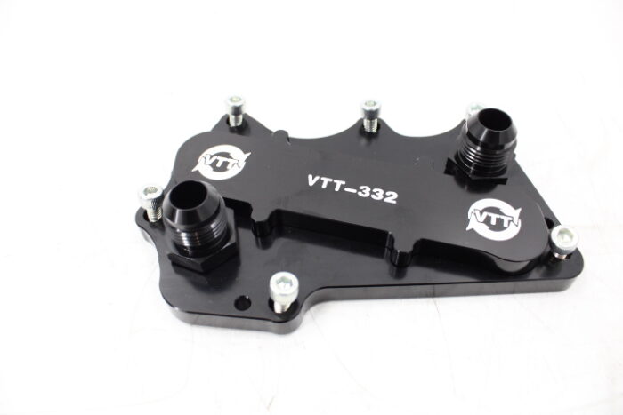 VTT-B58-OIL-COOLER-PLATE Billet B58 Gen 1 and Gen 2 Remote Oil Cooler Adapter