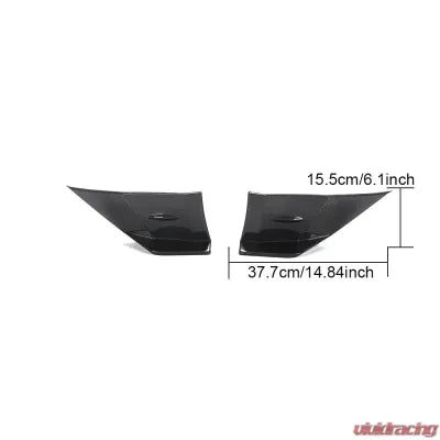 Vivid Racing VR-GR86-612 VR Aero Carbon Fiber Rear Bumper Lip Splitters V2 Toyota GR-86 2022-2024