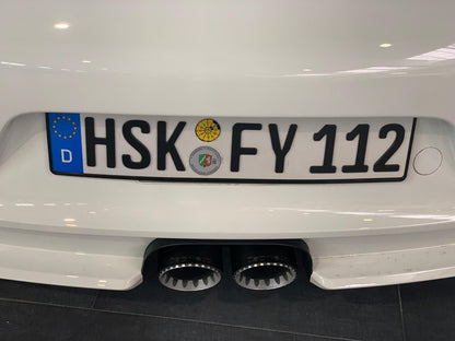 Capristo 02PO08603010 Porsche 991.1/2 GT3/RS Carbon Fiber Shell Exhaust Tip for OEM Muffler 