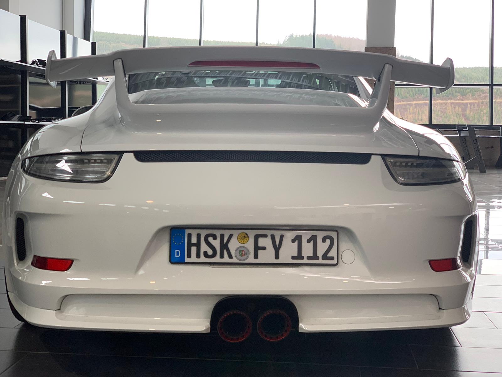 Capristo 02PO08603010 Porsche 991.1/2 GT3/RS Carbon Fiber Shell Exhaust Tip for OEM Muffler 