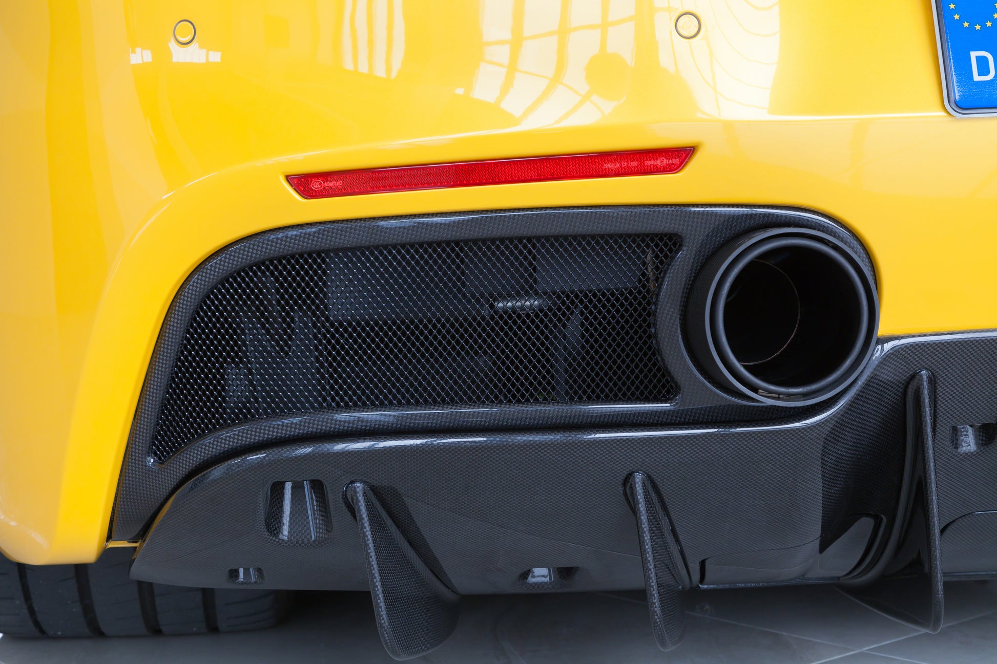 Capristo 03FE08710028LM Ferrari 488 Carbon End Pipe Shells (Matte) 
