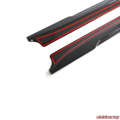 Vivid Racing VR-TESLA3-PP-630 VR Aero Carbon Fiber Pre-Preg Side Skirt Tesla Model 3 2023+