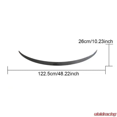 Vivid Racing VR-TESLA3-613 VR Aero Carbon Fiber Pre-Preg Rear Spoiler V1 Tesla Model 3 2023+