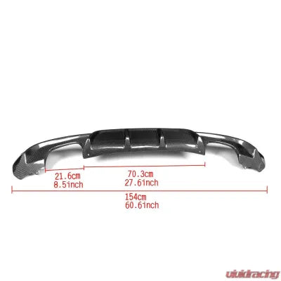 Vivid Racing VR-F34MSPORTGT-611 VR Aero Carbon Fiber Rear Diffuser V2 BMW 3 Series F34 M Sport GT Gran Turismo 2014-2018