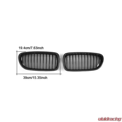 Vivid Racing VR-F10F18-GRILL-1 VR Aero Carbon Fiber+ABS Front Grill V2 BMW 5 Series F10 | F18