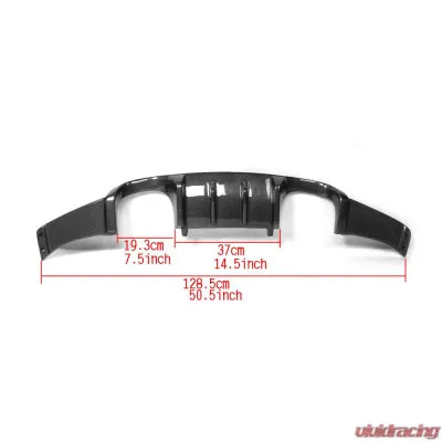 Vivid Racing VR-E92M3-610 VR Aero Carbon Fiber Rear Diffuser V1 BMW 3 Series E92 M3