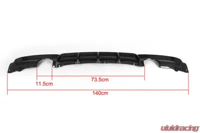 Vivid Racing VR-F30MT-613 VR Aero Carbon Fiber Rear Diffuser V4 BMW 3 Series F30 M-Tech