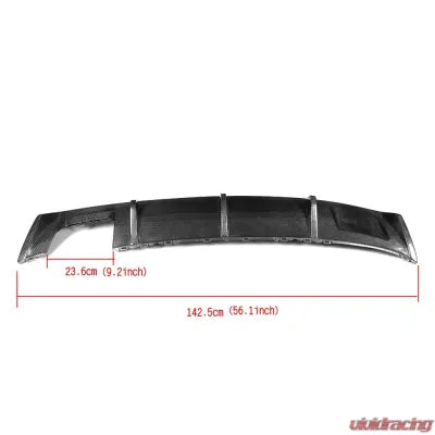 Vivid Racing VR-A3-639 VR Aero Carbon Fiber Rear Diffuser Audi A3 Base Sedan 2014-2016