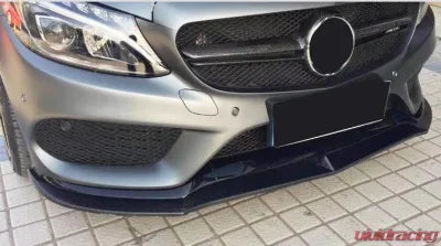 Vivid Racing VR-C43-600 VR Aero Carbon Fiber Front Lip Spoiler V3 Mercedes C Class W205 C205 A205 Sport C43 AMG Coupe 2015-2019