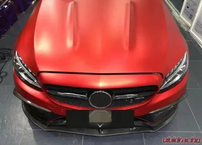 Vivid Racing VR-C43-600 VR Aero Carbon Fiber Front Lip Spoiler V3 Mercedes C Class W205 C205 A205 Sport C43 AMG Coupe 2015-2019