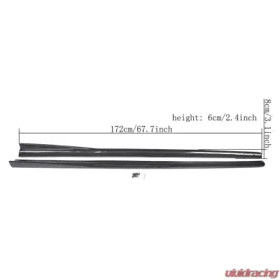 Vivid Racing VR-MK2-630 VR Aero Carbon Fiber Side Skirts Audi TT MK2 8J Coupe Convertible 2008-2010