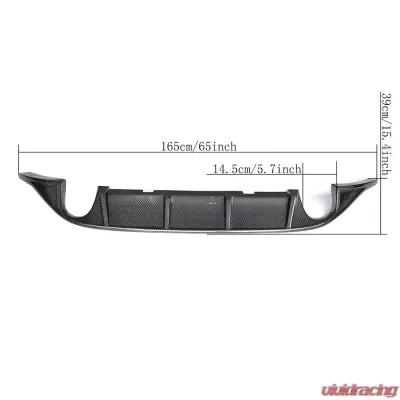 Vivid Racing VR-MK7GTI-610 VR Aero Carbon Fiber Rear Diffuser Volkswagen Golf GTI MK7