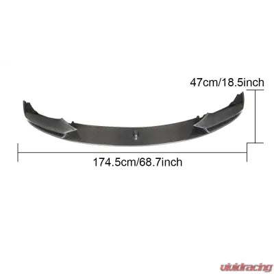 Vivid Racing VR-F10F11F18MT-600 VR Aero Carbon Fiber Front Lip Spoiler BMW 5 Series F10 F11 F18 M-Tech