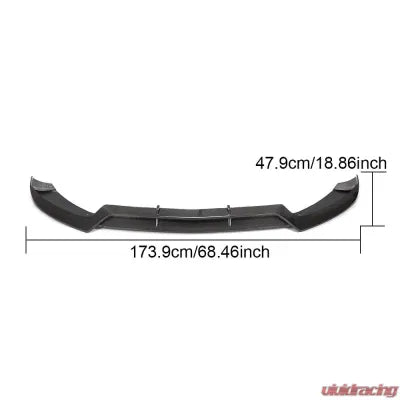 Vivid Racing VR-C205W205A205-600 VR Aero Carbon Fiber Front Lip Spoiler V1 Mercedes C Class W205 C205 A205 Sport C43 AMG Coupe 2015-2019