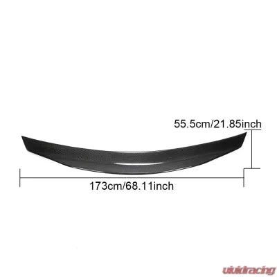Vivid Racing VR-S63AMG-612 VR Aero Carbon Fiber Rear Trunk Spoiler Mercedes S63 AMG S221 2008-2013