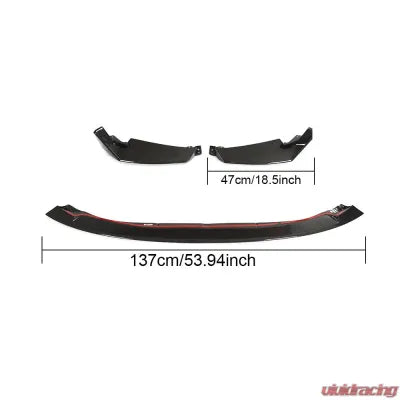 Vivid Racing VR-M3M4-601-1 VR Aero Carbon Fiber Front Bumper Lip Spoiler BMW M3 G80 | M4 G82 G83