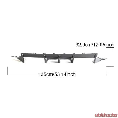 Vivid Racing VR-G87M2-611 VR Aero Carbon Fiber Rear Diffuser V2 BMW M2 G87