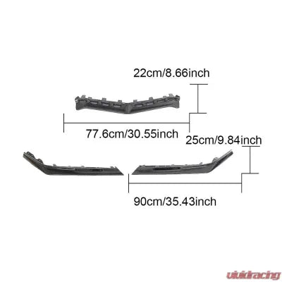 Vivid Racing VR-C8Z06-600 VR Aero Carbon Fiber Front Lip Spoiler Chevrolet Corvette C8 Z06