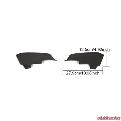 Vivid Racing VR-718BXCAY-601 VR Aero Carbon Fiber Rear Bumper Canards Porsche 718 Boxster Cayman 2016-2018