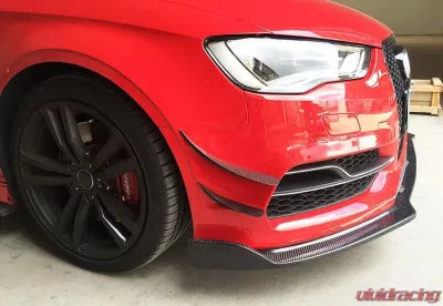 Vivid Racing VR-A3-651 VR Aero Carbon Fiber Front Bumper Canards Audi S3 | A3 Sline Sedan 2014-2016
