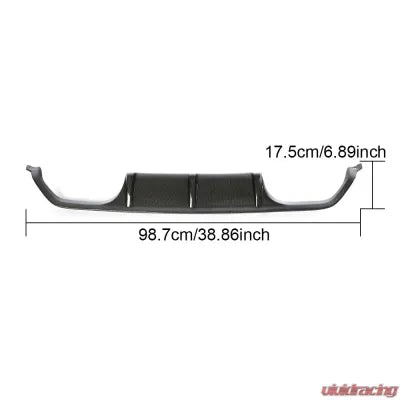 Vivid Racing VR-M3M4-610A VR Aero Carbon Fiber Rear Diffuser V1 BMW M3 | M4 | F80 | F82 | F83