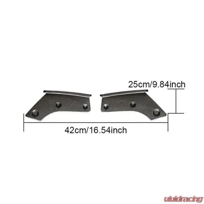 Vivid Racing VR-X5MS-615 VR Aero Carbon Fiber Rear Bumper Splitters BMW X5 M Sport 2014-2018