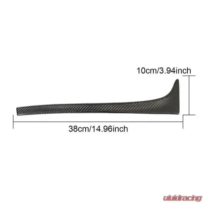 Vivid Racing VR-GOLF75MK7-611 VR Aero Carbon Fiber Side Window Wing Spoiler Trims Volkswagen Golf 7.5 | MK7 | MK7.5 Base Hatchback 3-Door 5-Door 2014-2019