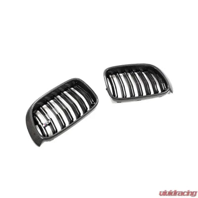 Vivid Racing VR-X3X4-GRILL VR Aero Carbon Fiber Front Grill Cover Gloss Black BMW | X3 F25 | X4 F26 2014-2017