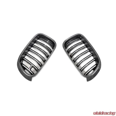 Vivid Racing VR-X3X4-GRILL VR Aero Carbon Fiber Front Grill Cover Gloss Black BMW | X3 F25 | X4 F26 2014-2017