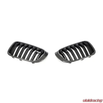 Vivid Racing VR-X3X4-GRILL VR Aero Carbon Fiber Front Grill Cover Gloss Black BMW | X3 F25 | X4 F26 2014-2017