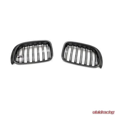 Vivid Racing VR-X3X4-GRILL VR Aero Carbon Fiber Front Grill Cover Gloss Black BMW | X3 F25 | X4 F26 2014-2017