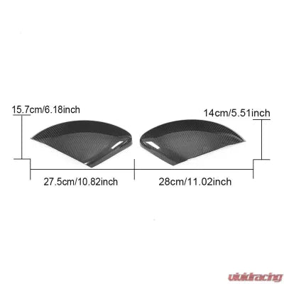 Vivid Racing VR-718-605 VR Aero Carbon Fiber Mirror Covers LHD Porsche 718 Boxster Cayman 2017-2018