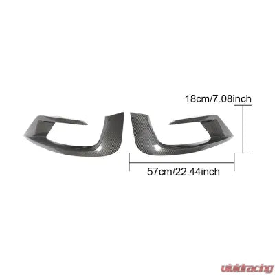 Vivid Racing VR-S63-601 VR Aero Carbon Fiber Front Bumper Canards Mercedes S63 AMG Sedan 2014-2017