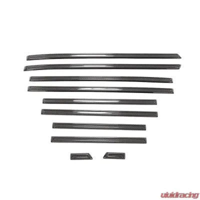 Vivid Racing VR-G63-DMOLDING VR Aero Carbon Fiber Door Molding 10pc Set Mercedes G63 AMG W464 2022-2023