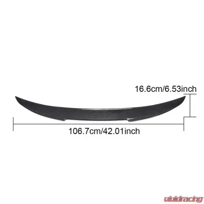 Vivid Racing VR-840i-611 VR Aero Carbon Fiber Rear Trunk Spoiler BMW 840i xDrive Gran Coupe G16 2018-2021